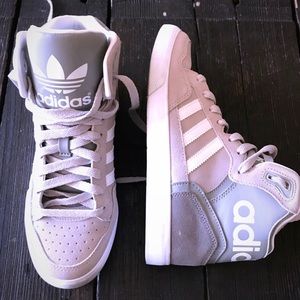 Adidas Beige High Top Sneakers